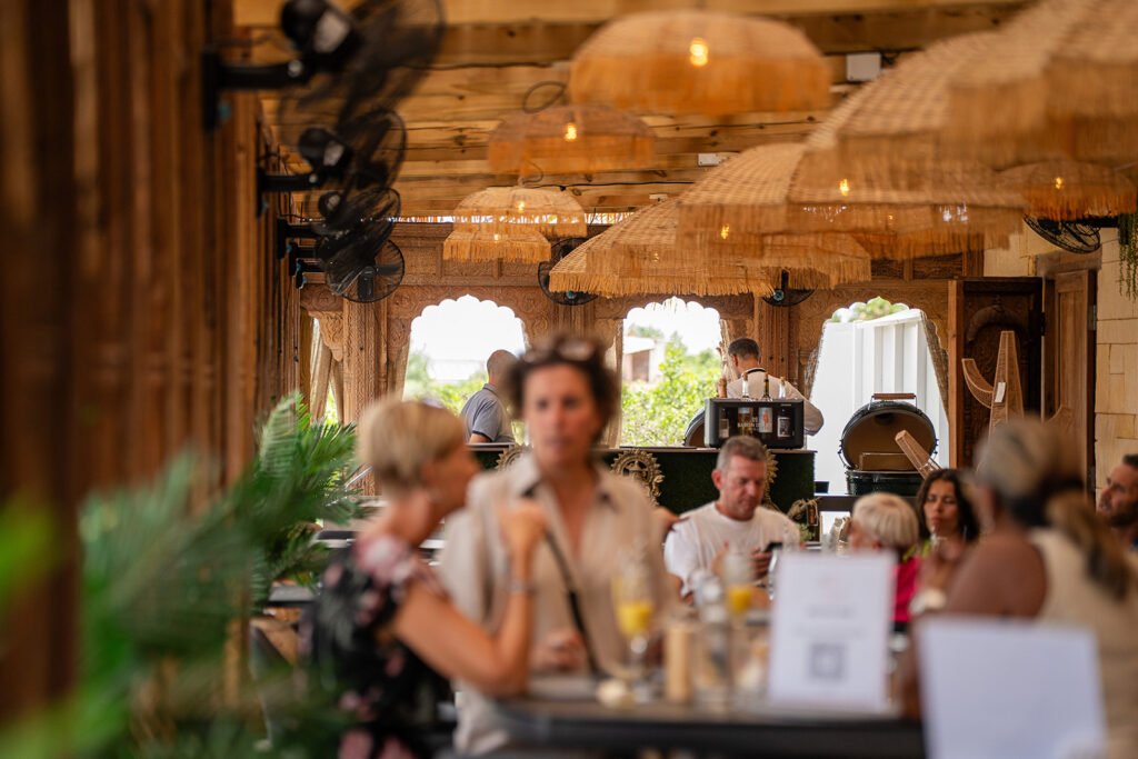 Guests at the bar of Bella Tapas in Rojales