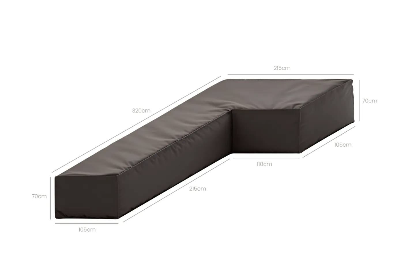 Dimensioned sectional