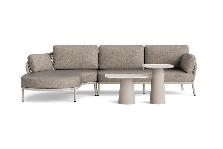 Sectional sofa and matching tables
