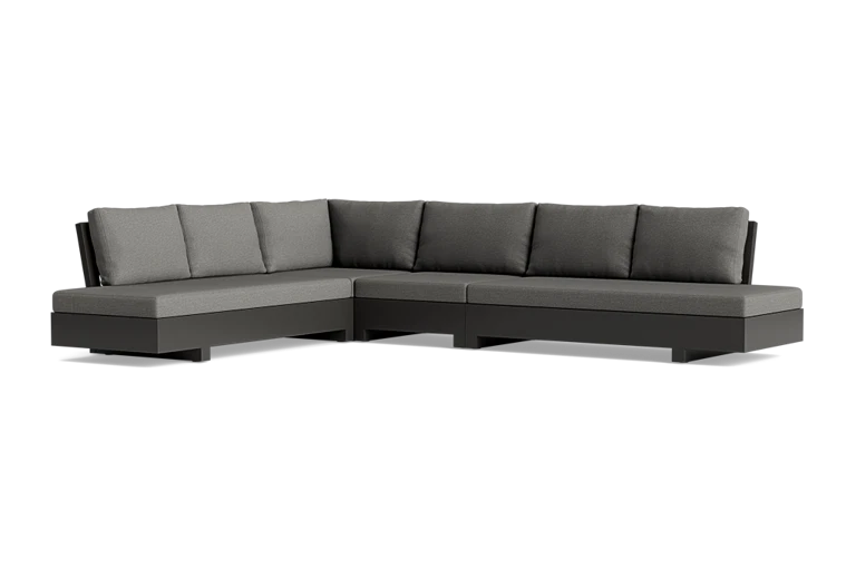 Dark grey sectional sofa