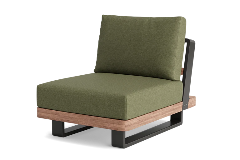 Modular olive green chair