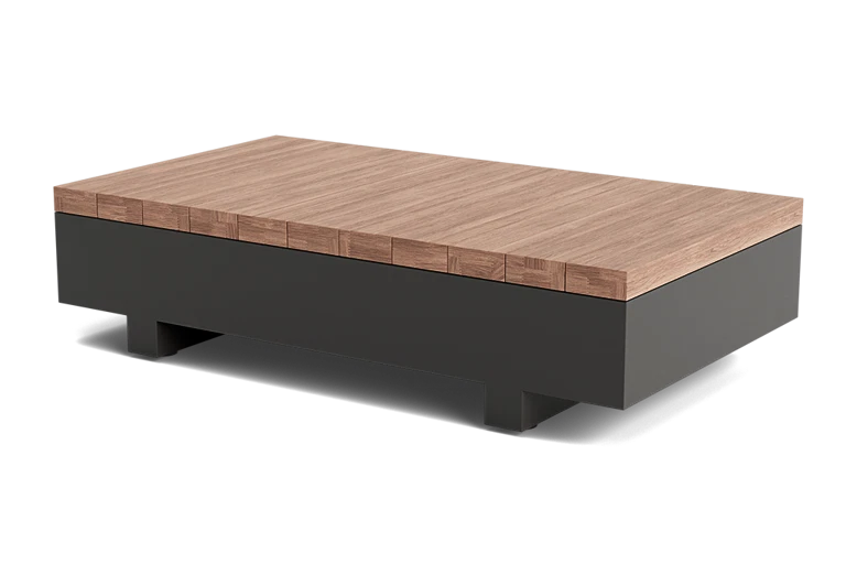 Modern wood coffee table