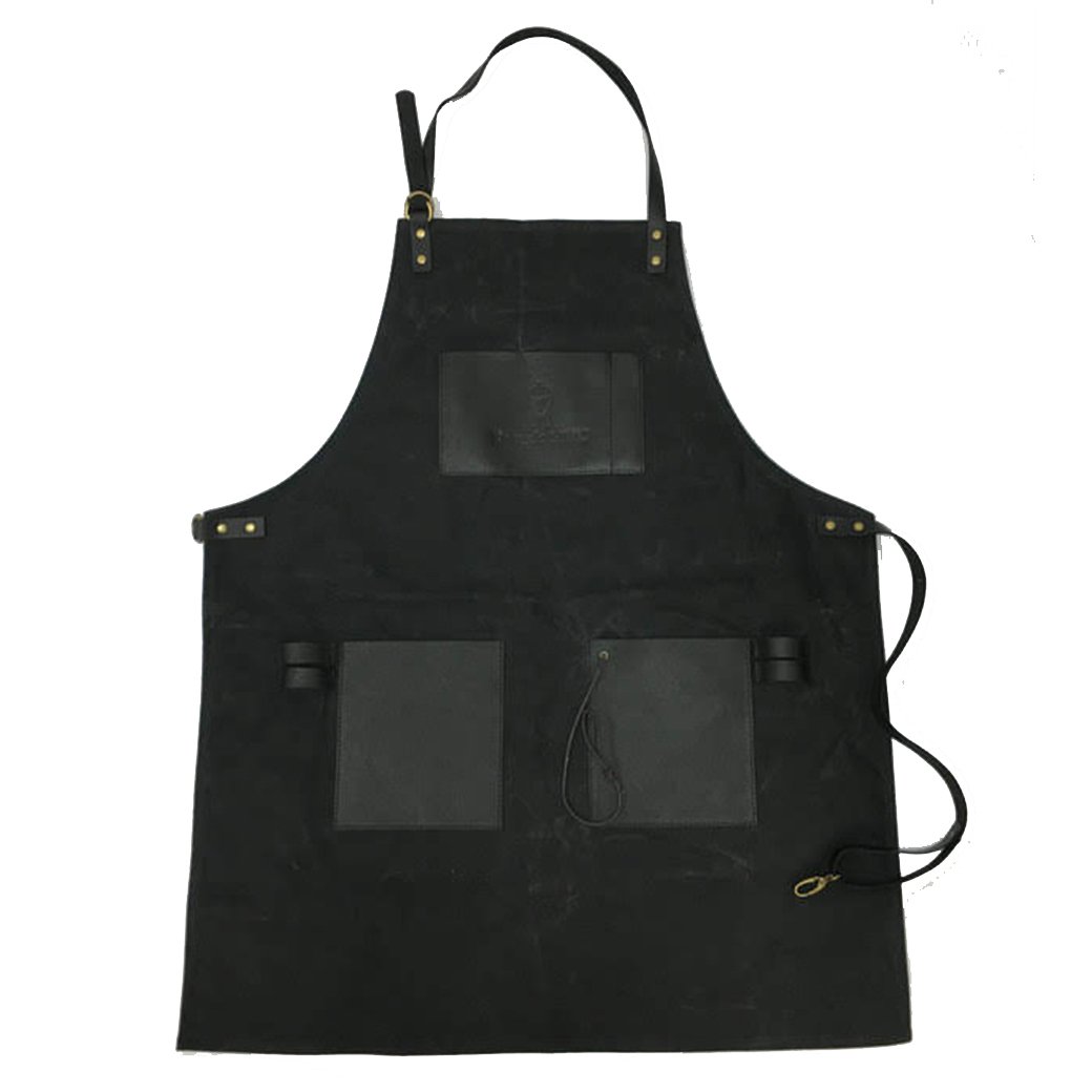 Kamado Sumo Waxed Cotton Apron – Black
