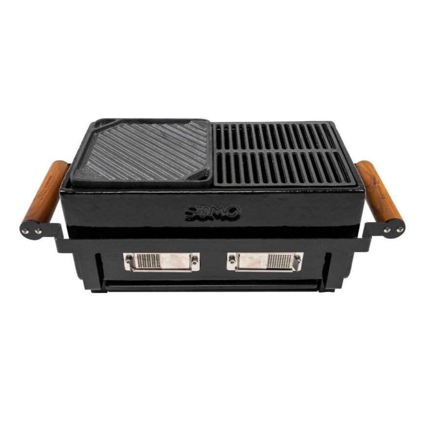 Kamado Sumo Hibachi Cast Iron Griddle – Reversible – view 2