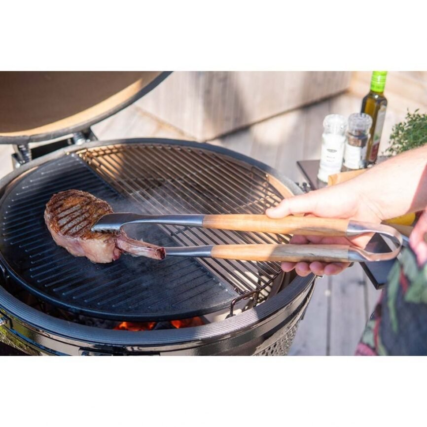 Kamado Sumo BBQ Tongs – Acacia – view 2