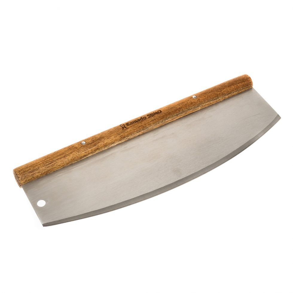 Kamado Sumo Pizza Rocker Cutter – Acacia