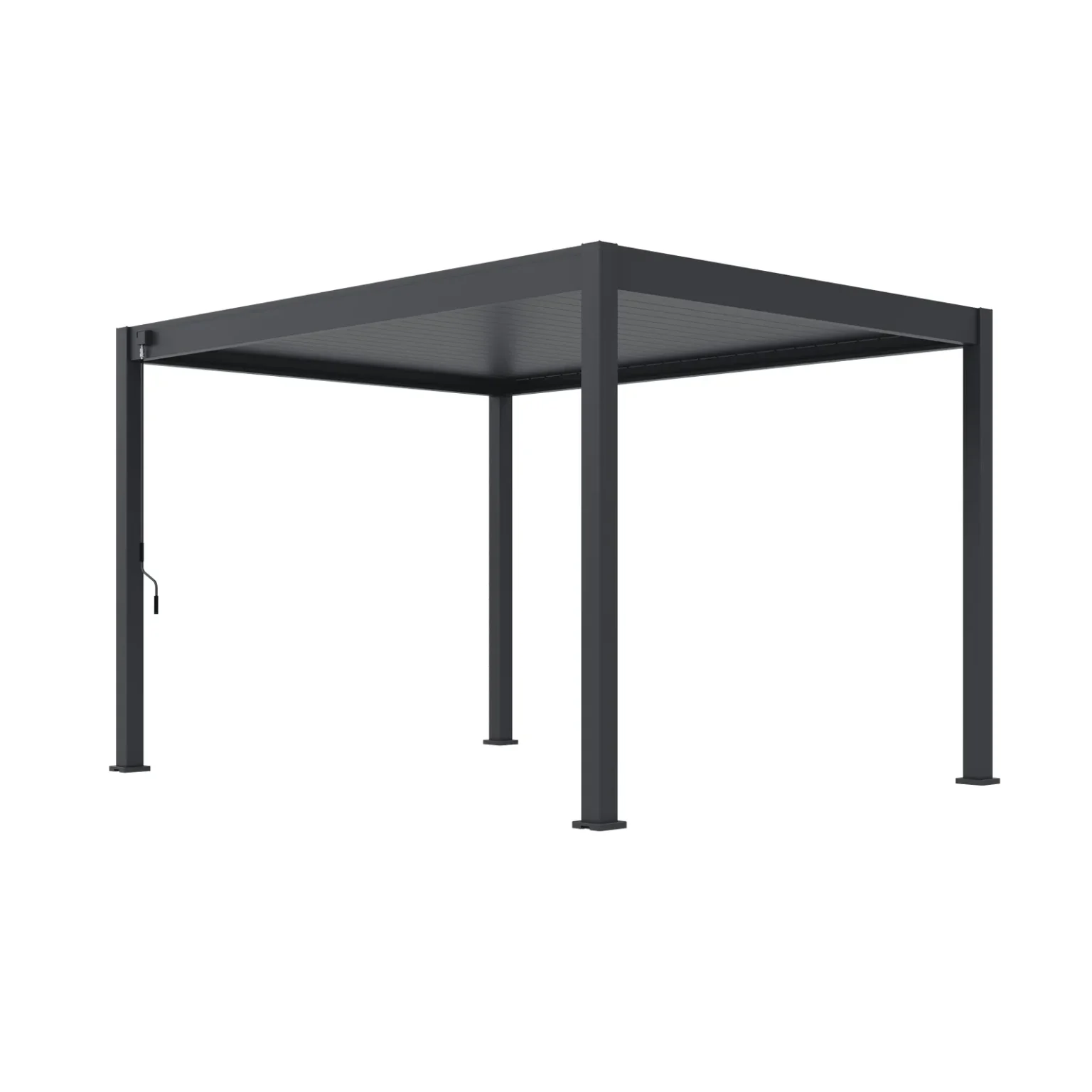 Freestanding bioclimatic pergola 300 × 400 cm in anthracite