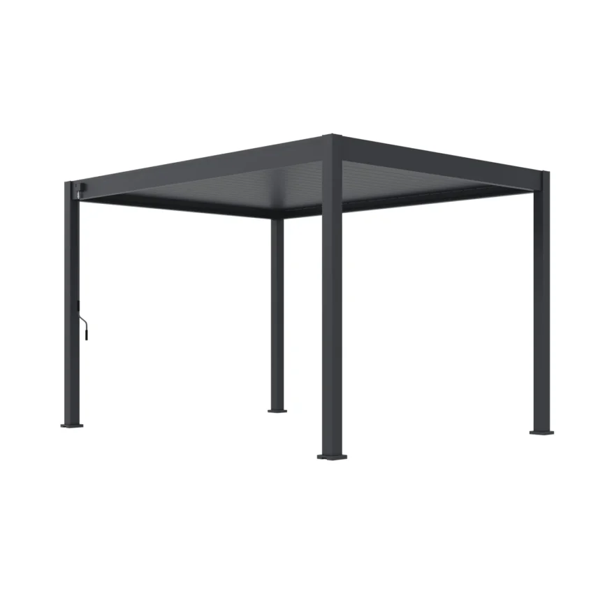 Freestanding bioclimatic pergola 300 × 400 cm in anthracite