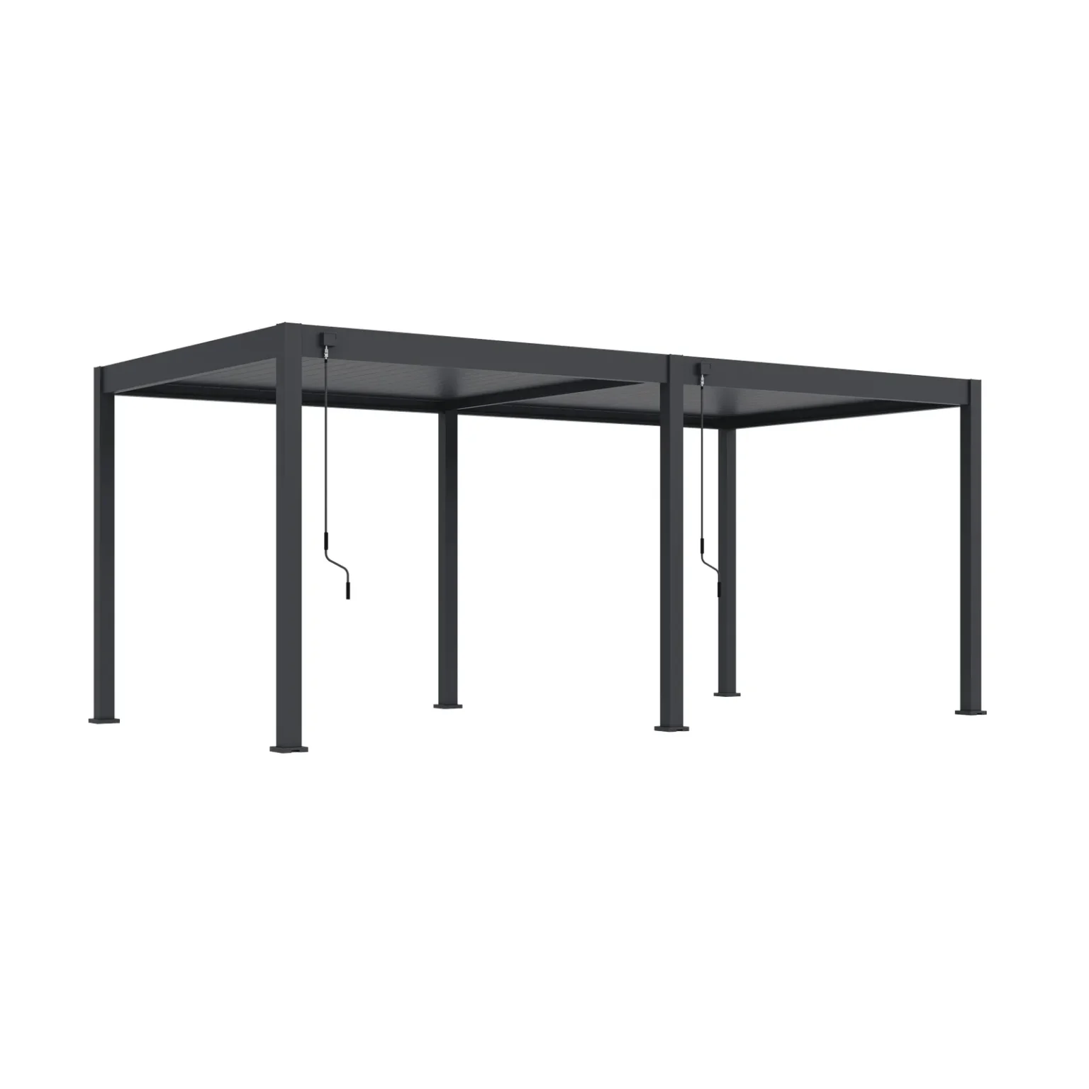 Freestanding bioclimatic pergola 300 × 600 cm in anthracite