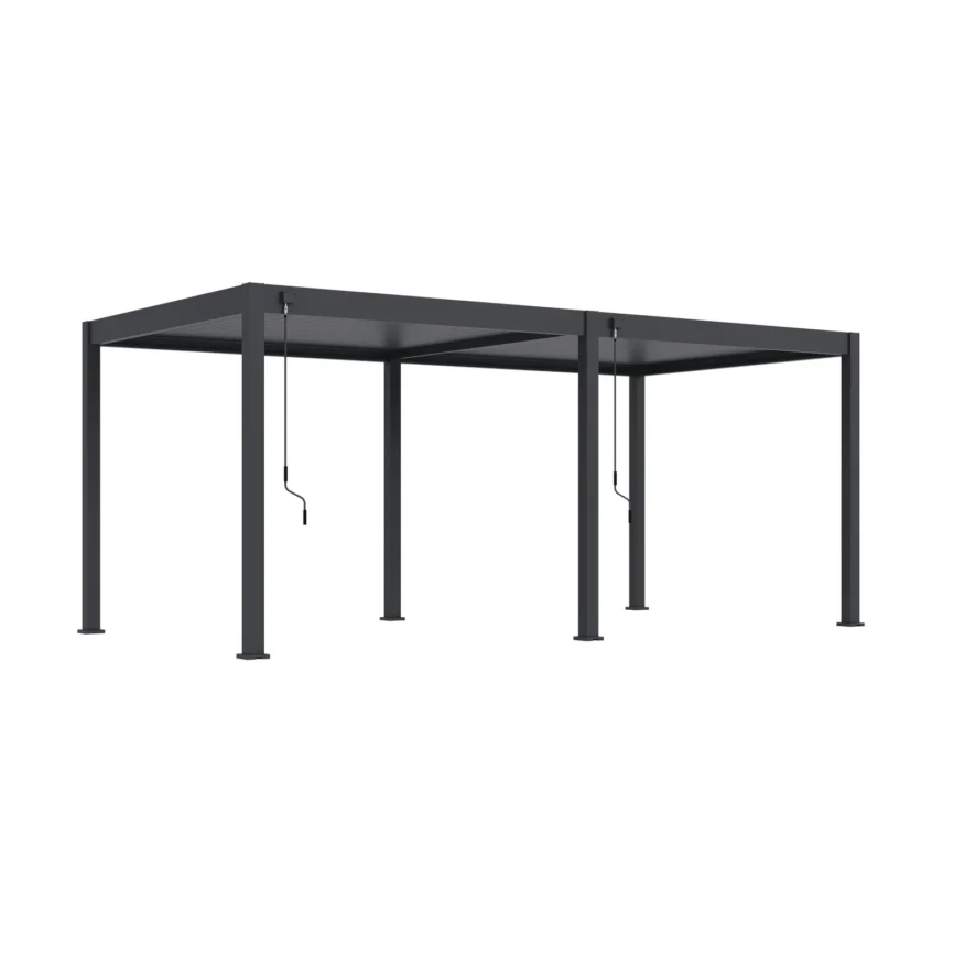 Freestanding bioclimatic pergola 300 × 600 cm in anthracite