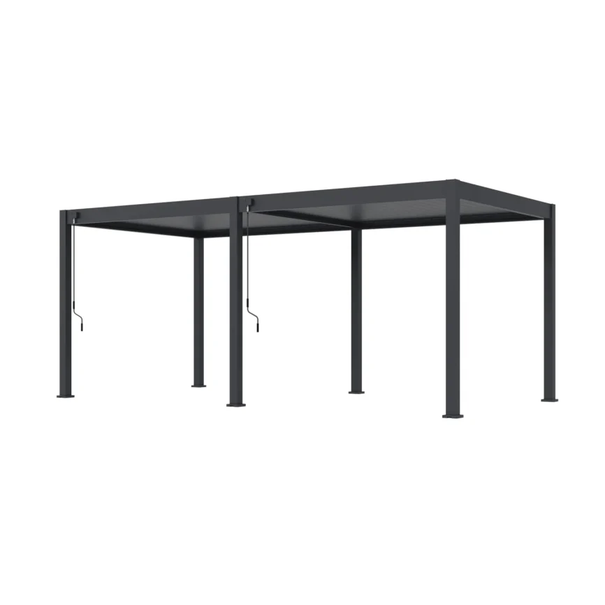 Freestanding bioclimatic pergola 300 × 600 cm in anthracite