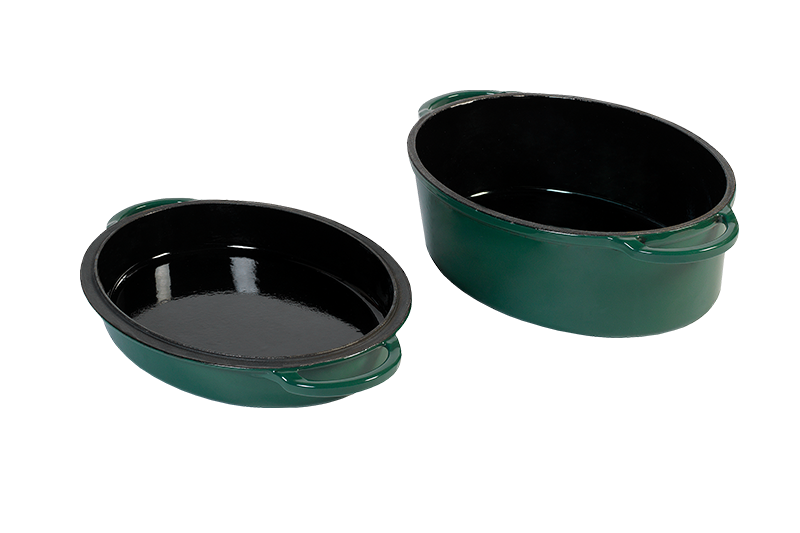 Big Green Egg Green Dutch Oven Oval